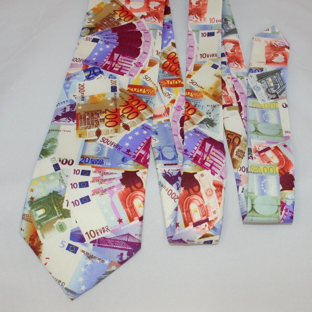 Novelties Euro Pattern Polyester Tie